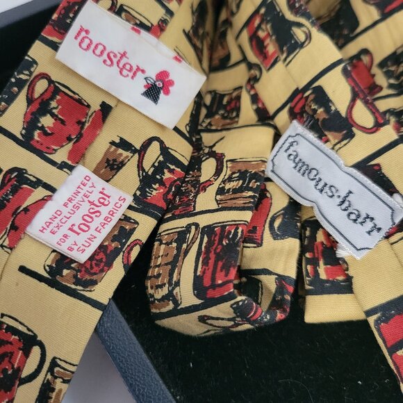 Vintage Rooster 1950's-60's Collectible Beer Stein Tie-Square tip - Picture 3 of 4